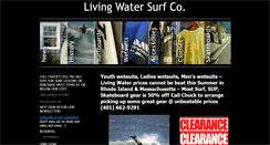 Desktop Screenshot of livingwatersurfco.com