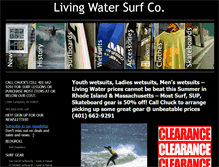 Tablet Screenshot of livingwatersurfco.com